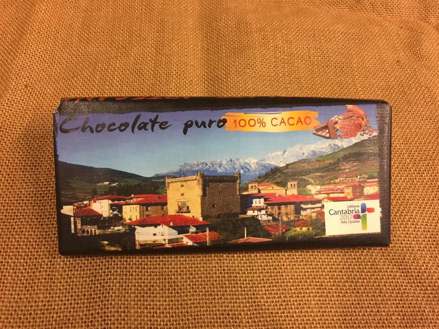 CHOCOLATE PURO 100% CACAO "EL TARUGU" 125gr | 221 | Productos típicos de cantabria