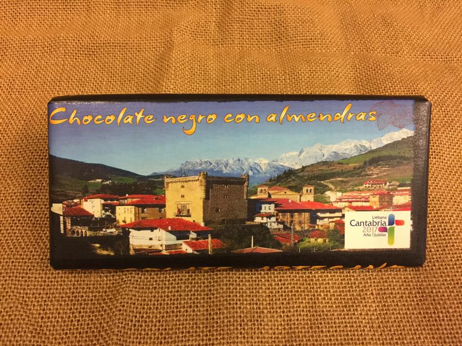 CHOCOLATE PURO CON ALMENDRAS "EL TARUGU" 125gr | 223 | Productos típicos de cantabria