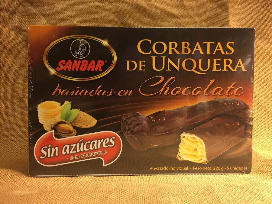Corbatas chocolate sanbar Sin azúcar 