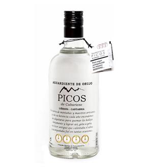 AGUARDIENTE DE ORUJO” PICOS DE CABARIEZO 70CL | 412 | Productos típicos de cantabria