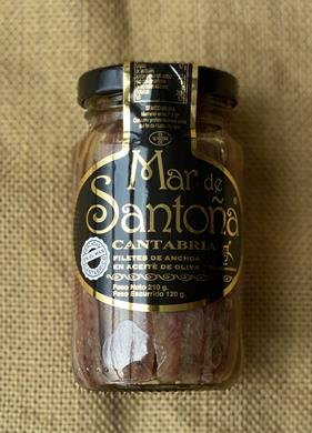ANCHOAS DEL CANTABRICO EN ACEITE DE OLIVA “MAR DE SANTOÑA” 210 grs | 359 | Productos típicos de cantabria