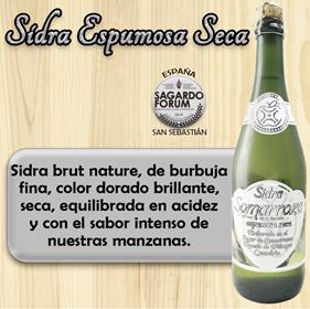 SIDRA “ESPUMOSA SECA” SOMARROZA 75CL | 422 | Productos típicos de cantabria