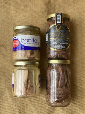 2 tarros ANCHOAS + 2 tarros BONITO (CANTÁBRICO) | 357 | Productos típicos de cantabria